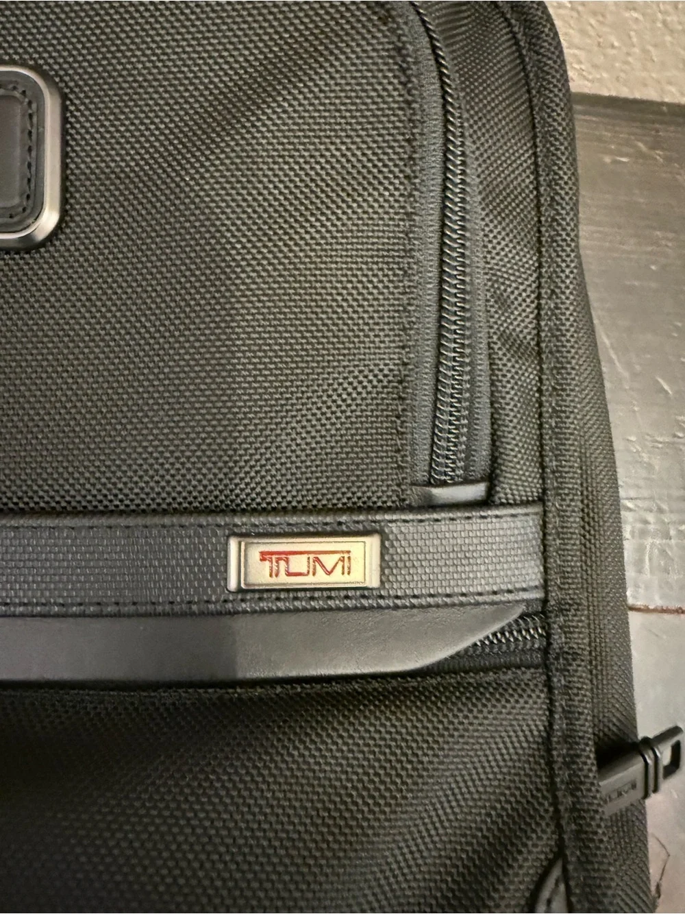 Tumi Black Vertical Laptop Messenger Bag